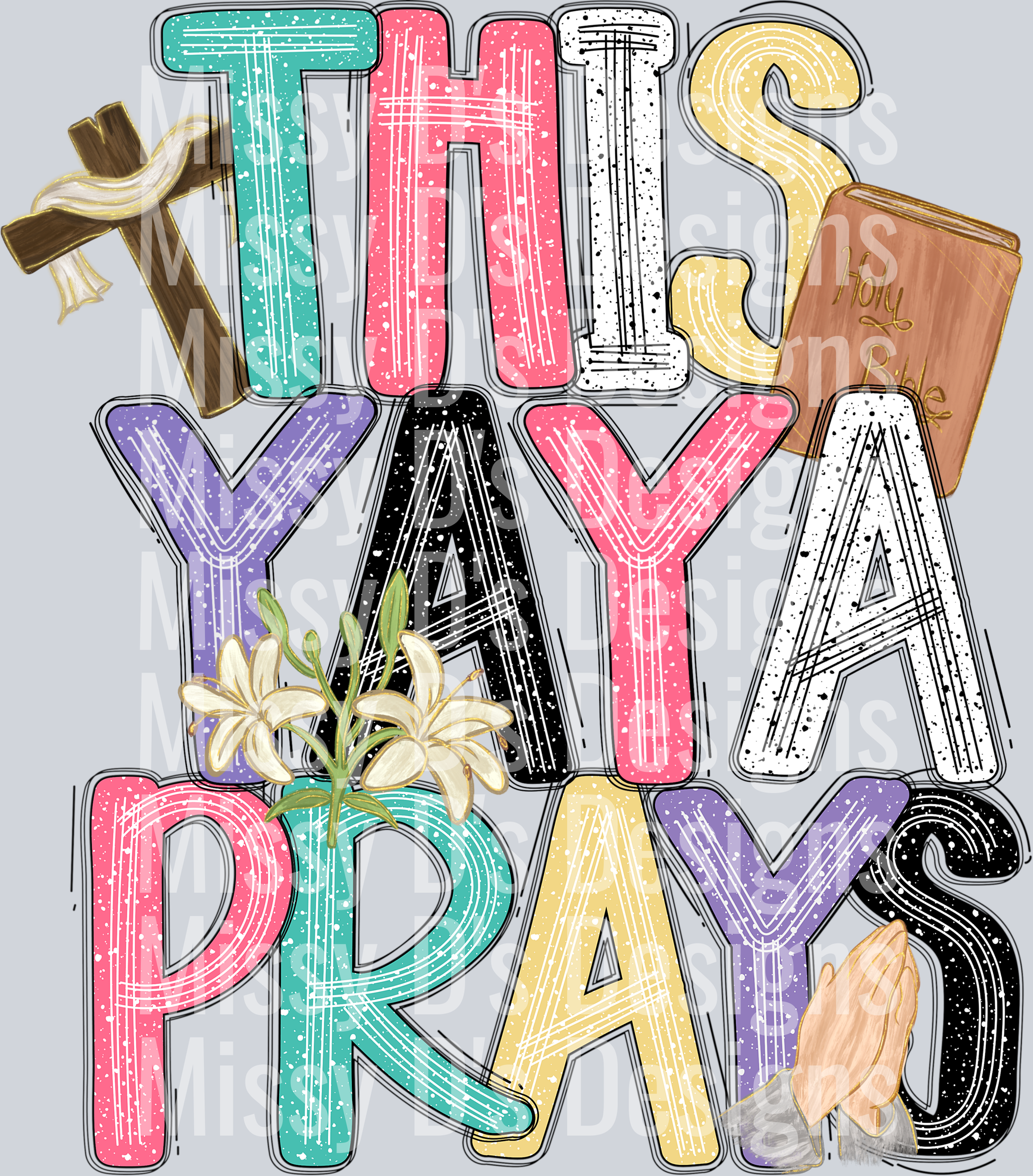 this yaya prays colorful