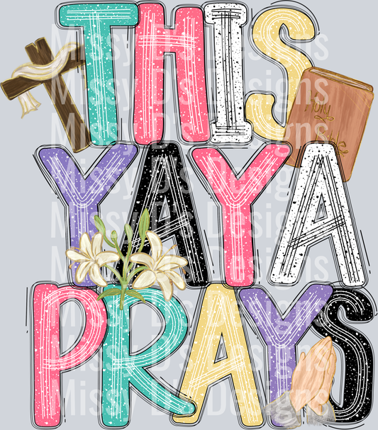 this yaya prays colorful