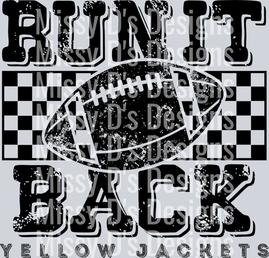 RunItBackCheckeredYelloJackets