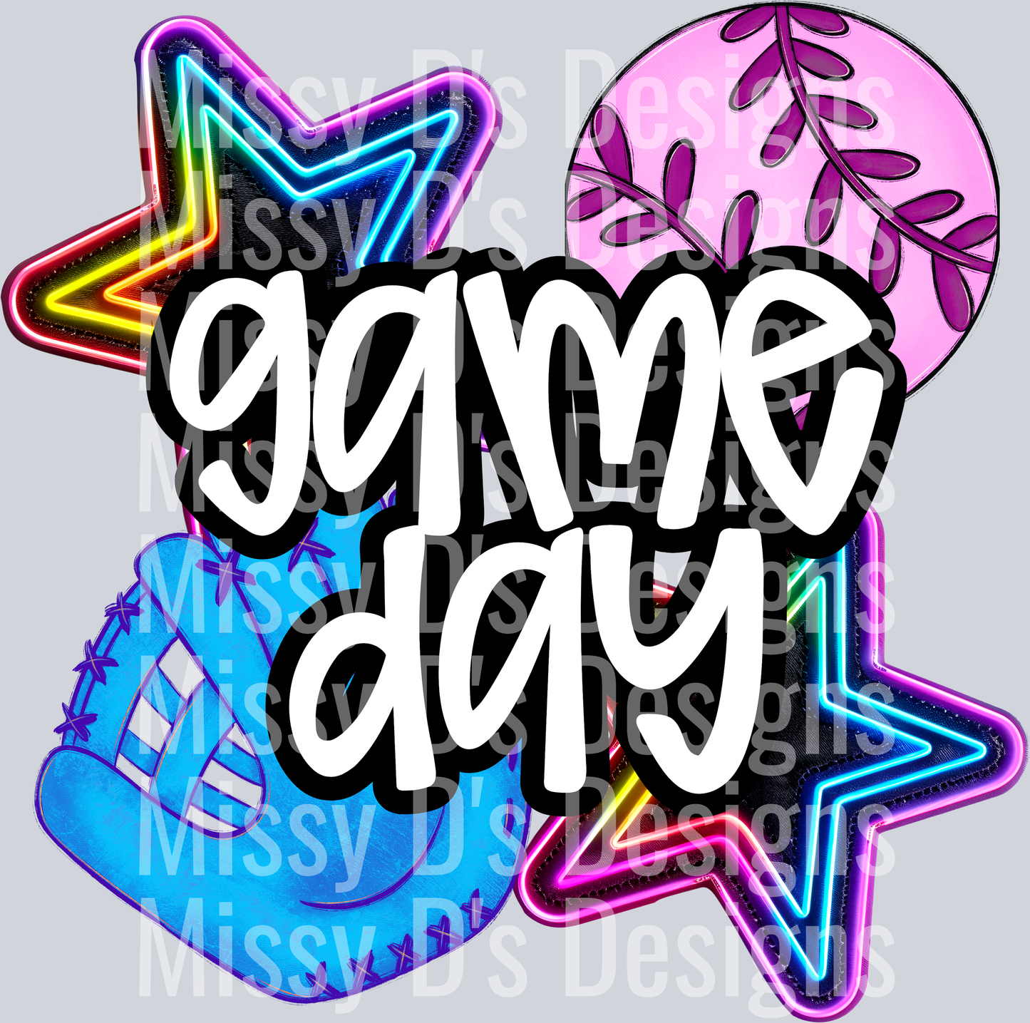 GAME DAY SOFTBALL WHITE