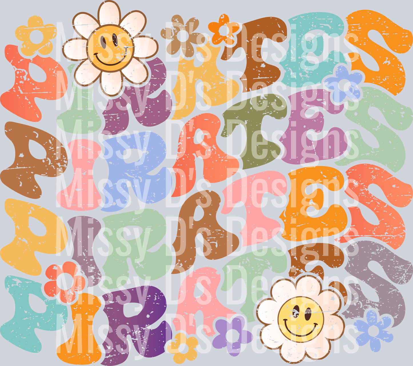 Colorful Stacked Floral Retro Pirates