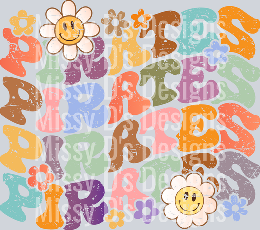 Colorful Stacked Floral Retro Pirates
