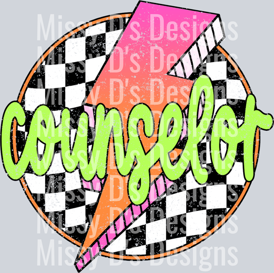 Checkered Lightning Counselor