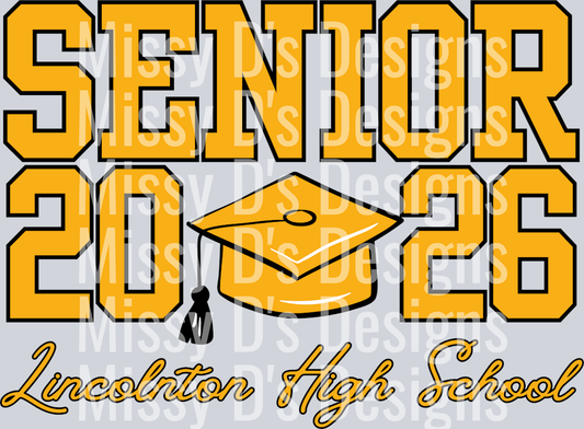 senior 2026 cap crandall high school