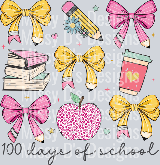 100DaysOfSchool-CoquetteBow-Retro