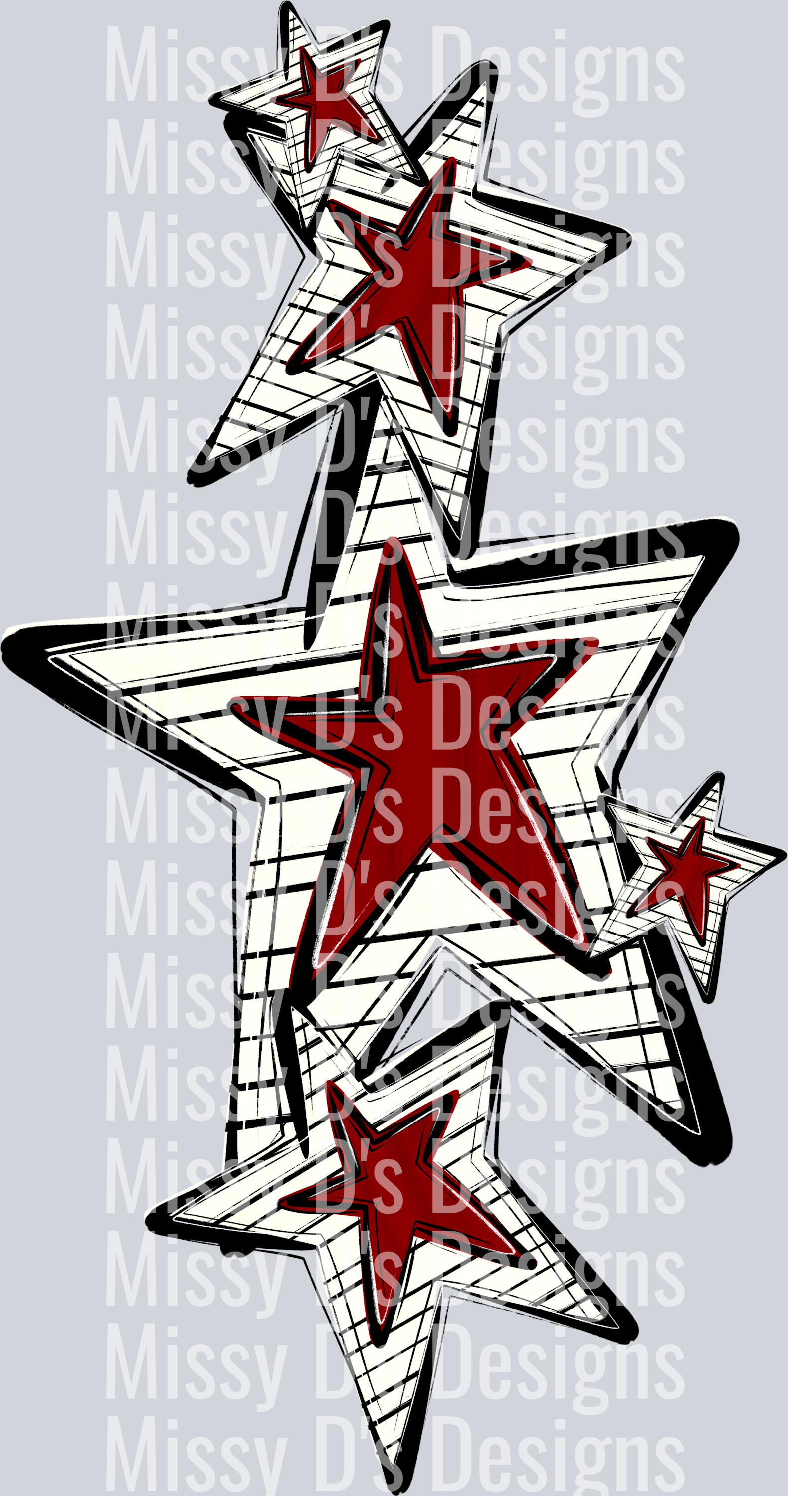 MAROON STAR SLEEVE