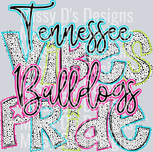 Vibes Pride dalmation Tennessee bulldogs