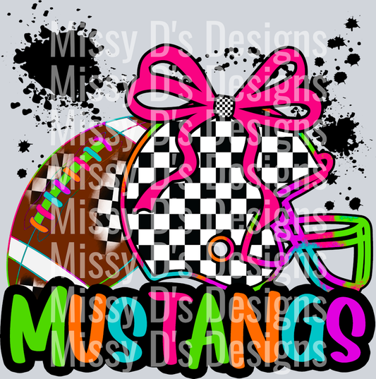 mustangs neon foobtall