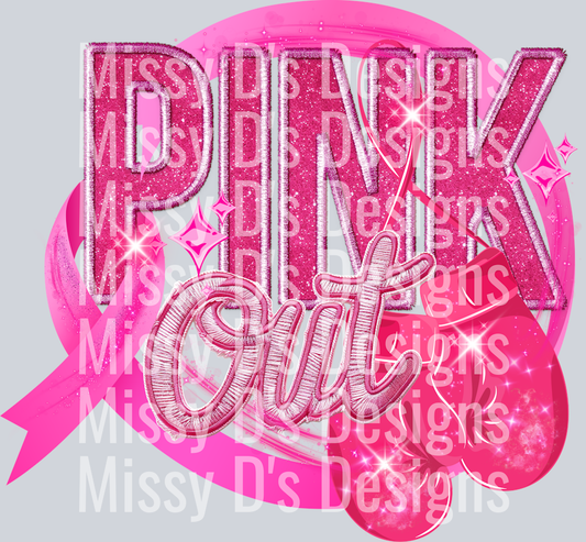 PinkOutGlitterGloves