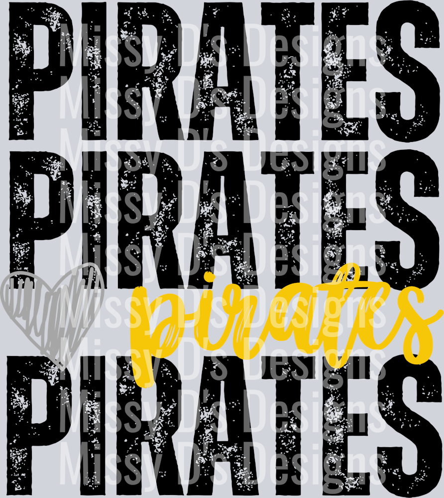 PiratesPiratesHeartYellow