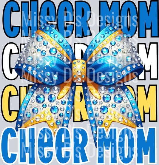 Cheer blue and yellow