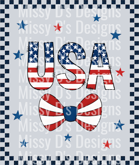 usa checkered outline