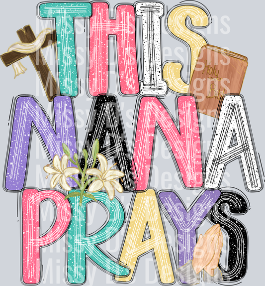 this nana prays colorful