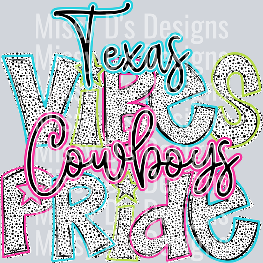 Vibes Pride dalmation Texas cowboys
