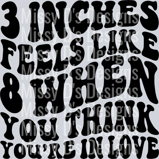 3 Inches Feels Like 8