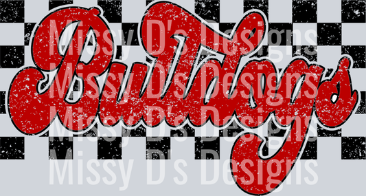 Red Checkered Bulldogs