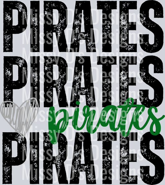PiratesPiratesHeartGreen