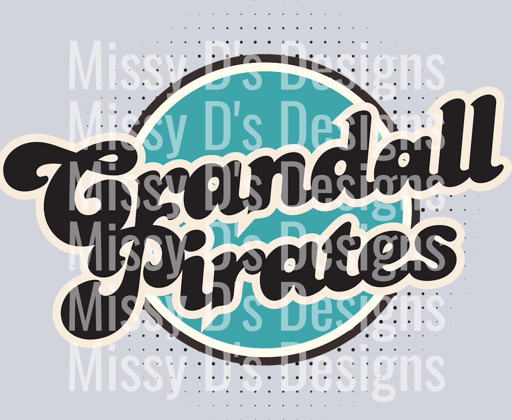 Crandall Pirates Teal Retro