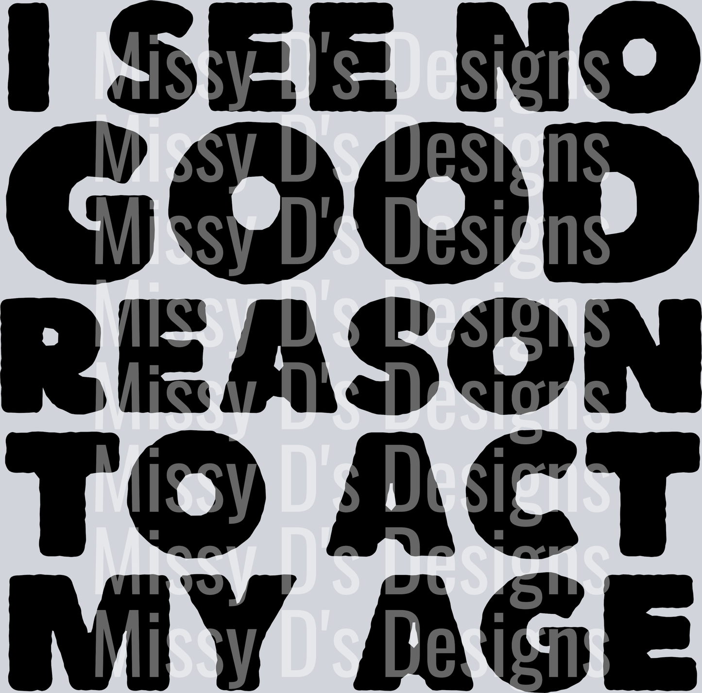 no good reason black