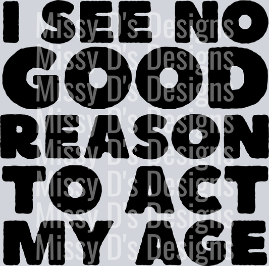 no good reason black
