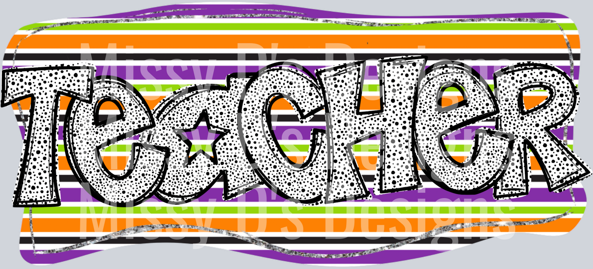 SEPT 24 ECHT DESIGNS - HALLOWEEN DOTTED TEACHER