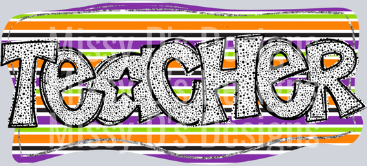 SEPT 24 ECHT DESIGNS - HALLOWEEN DOTTED TEACHER