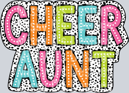 Cheer Aunt Dalmatian Dots PNG