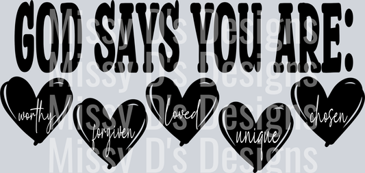 Godsaysyouarehearts