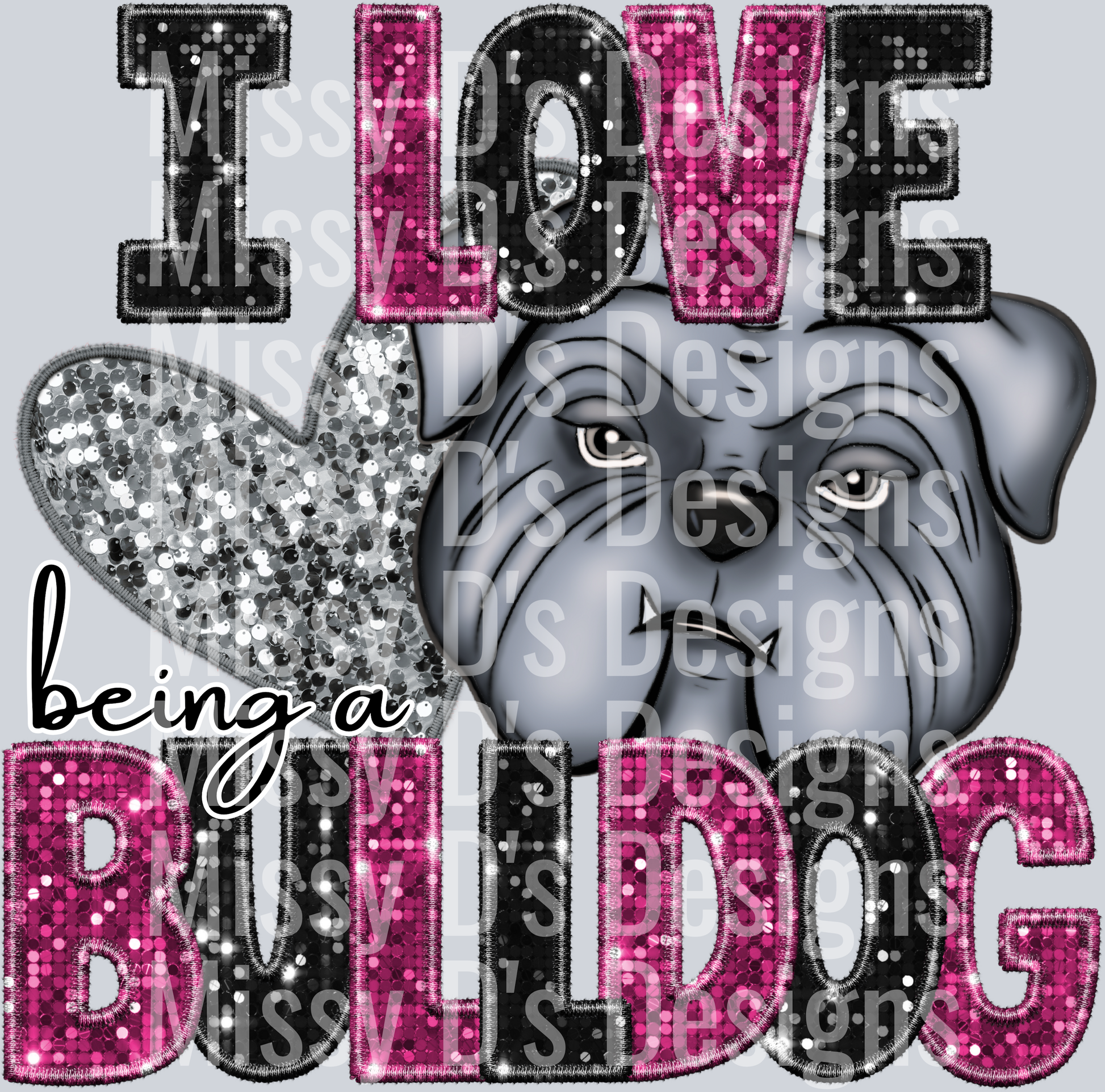 I love bulldog g pink