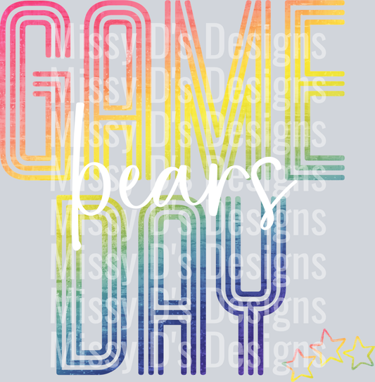 rainbow gameday bears - Copy