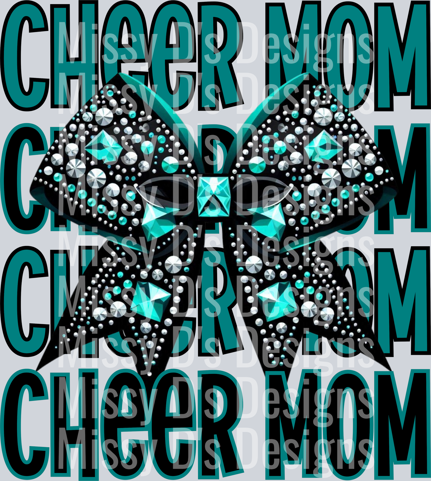 Cheer mom teal