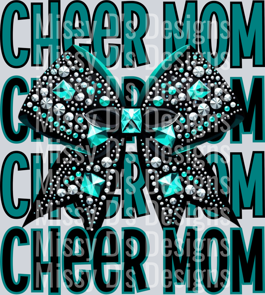 Cheer mom teal
