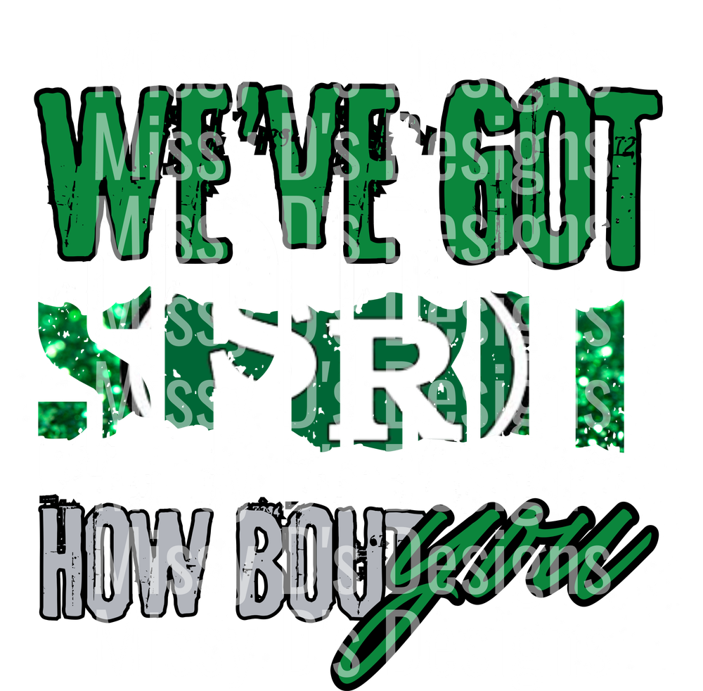 We've Got Spirit How Bout You Cheer Design