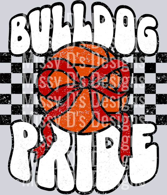 Red Basketball Bulldog Pride