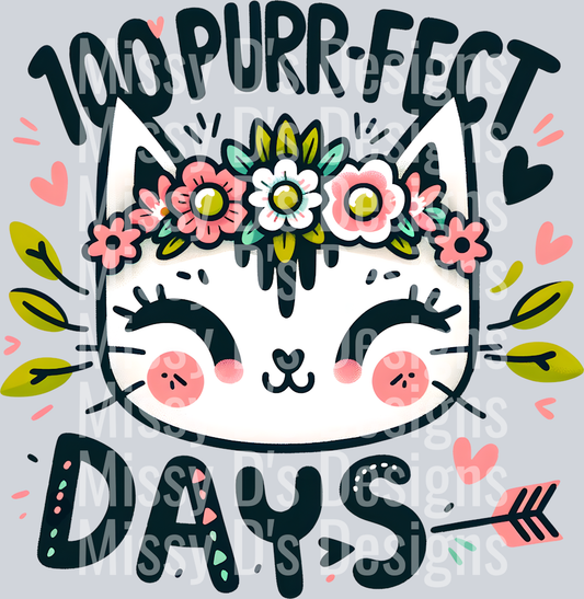 100 days of school cat