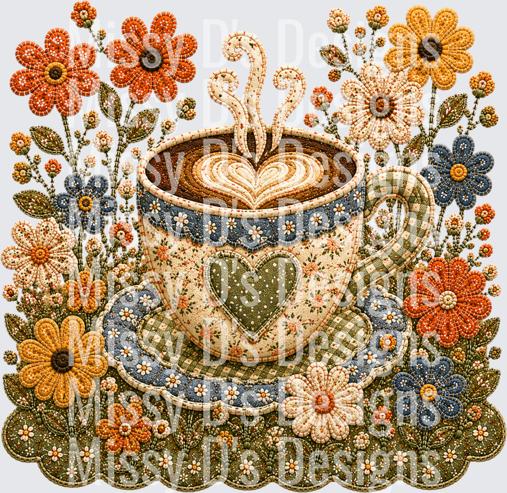 coffee and flowers