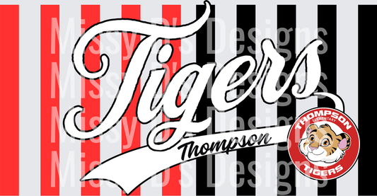 split stripes mascot thompson tigers