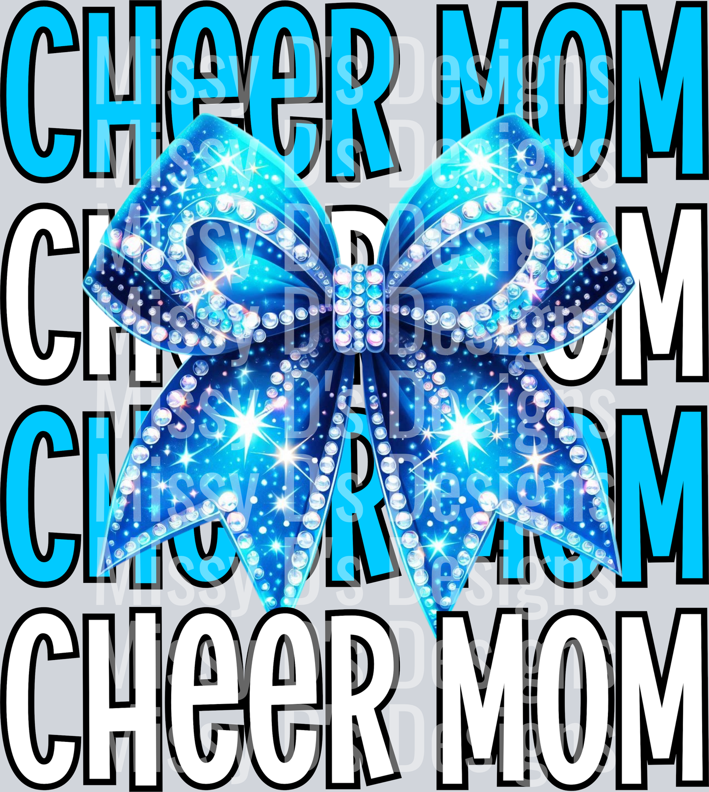 Cheer mom turq  2