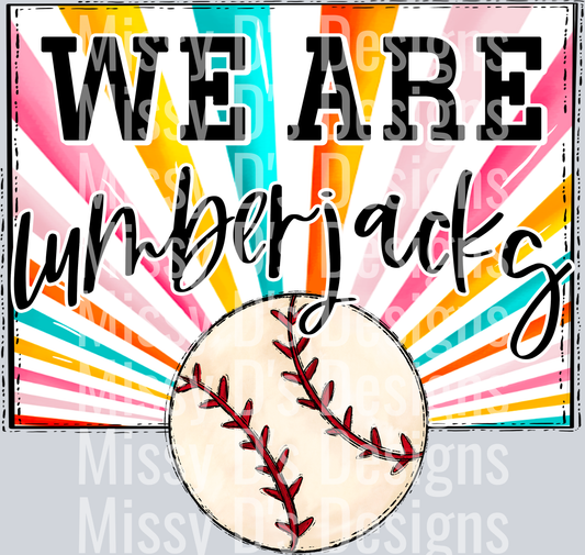 sunburst WE ARE lumberjacks baseball