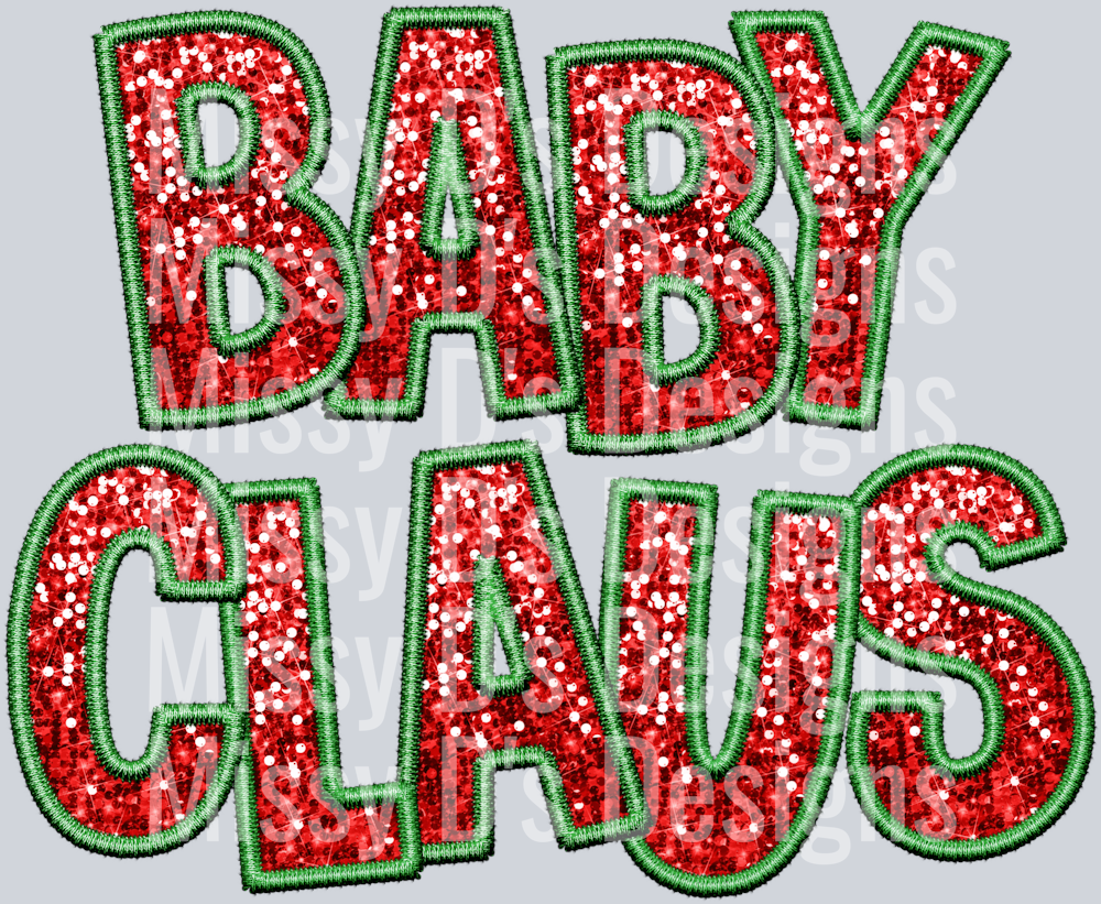 ChristmasSequinBabyClaus