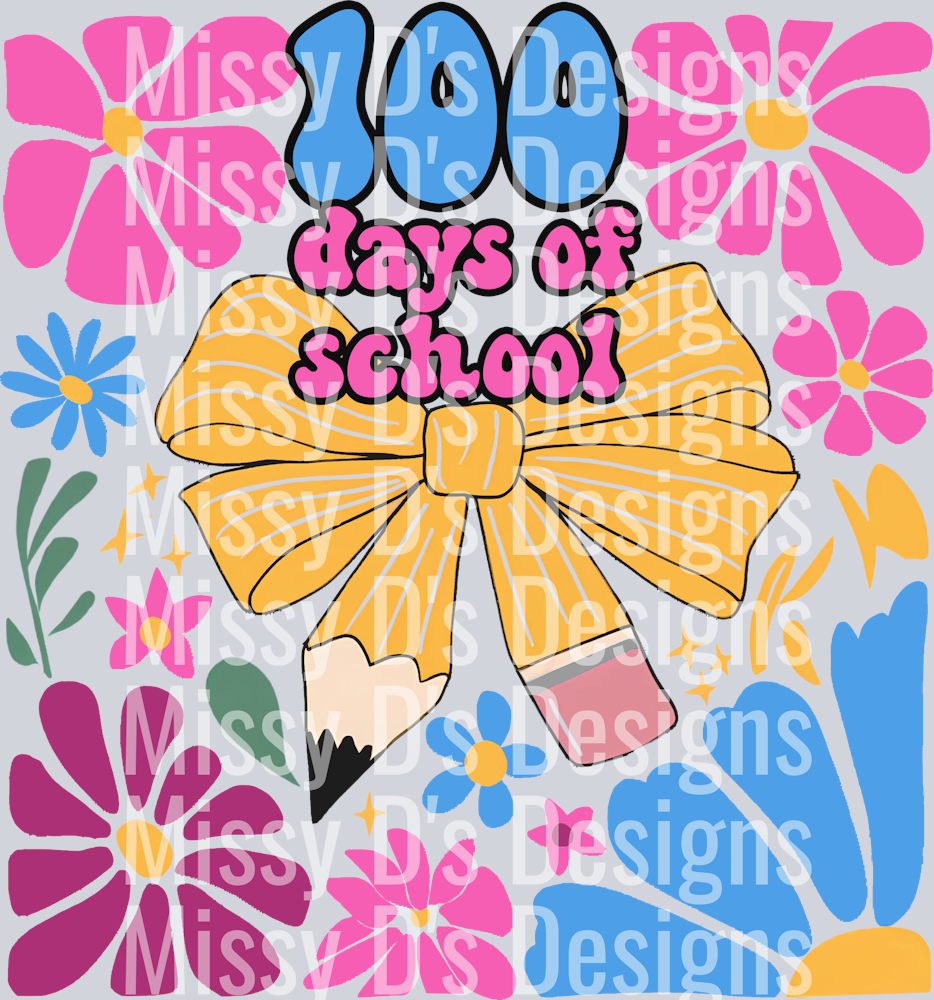 100 days of sxhool floral