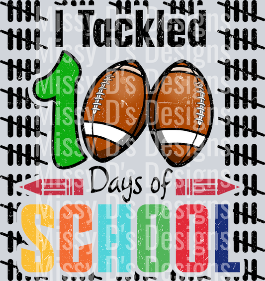 football 100 days of school