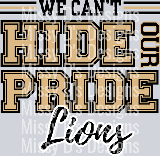 lions gold black