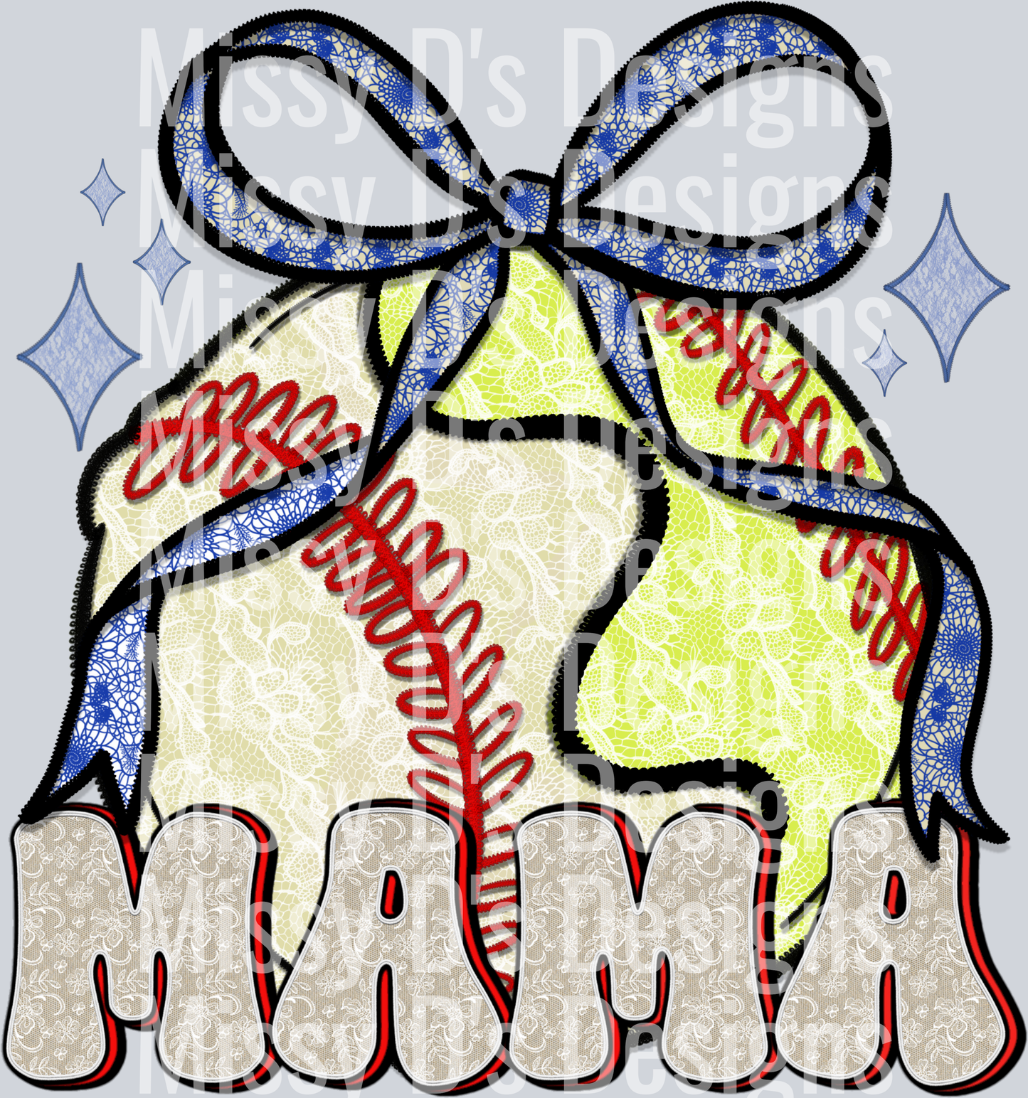 Faux_Lace_Baseball_and softball Mama