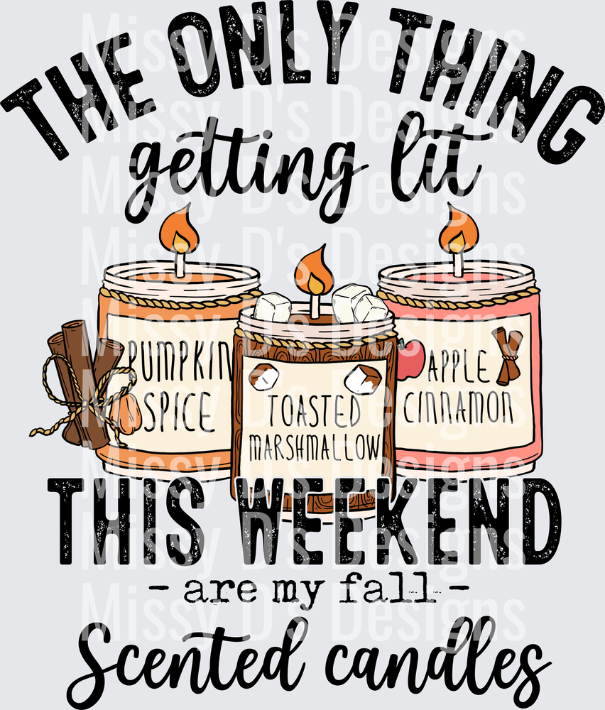 the only thing getting lit this weekend are my fall candles