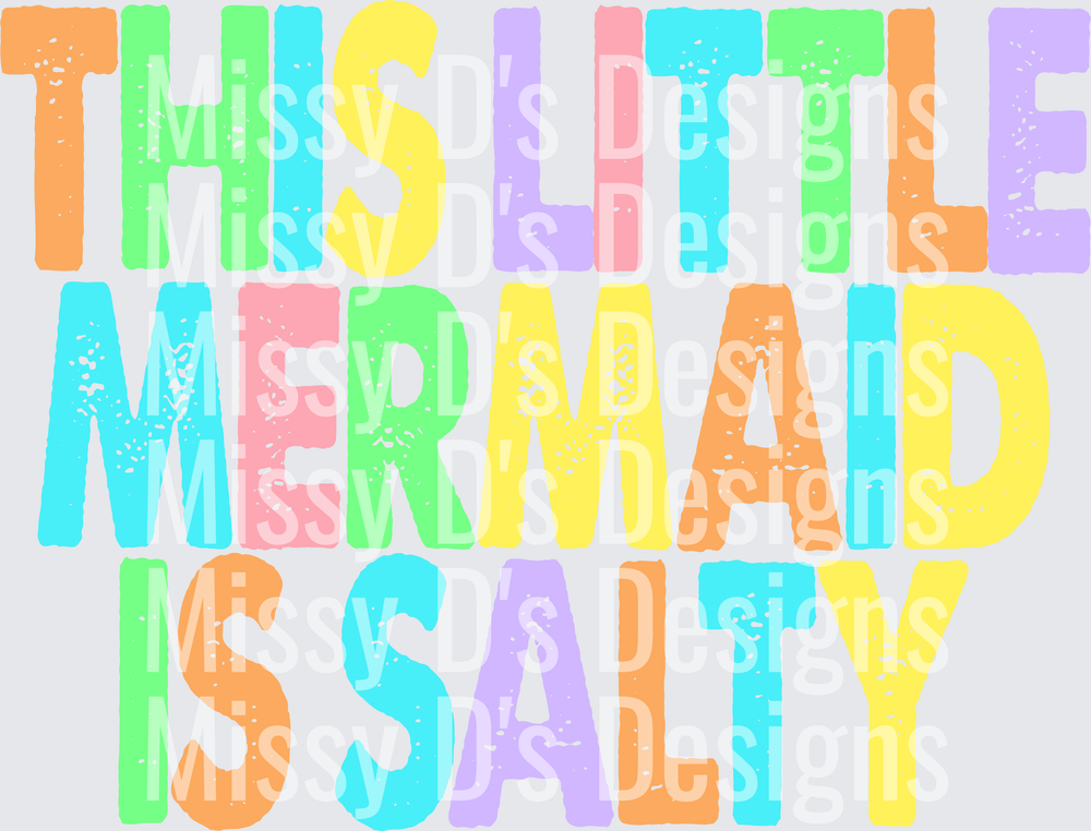 this little mermaid is salty