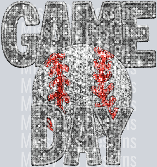baseball game day silver
