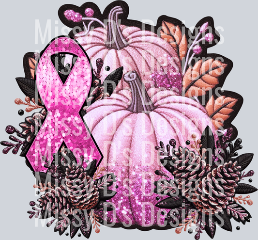 GlitterPumpkinBCRibbon