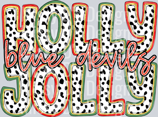 holly jolly blue devils